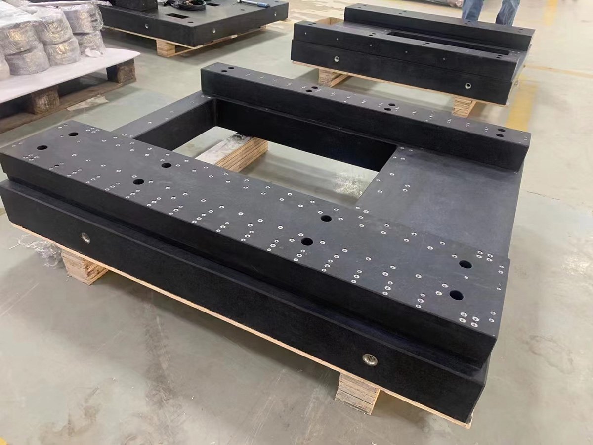 Granite machine base