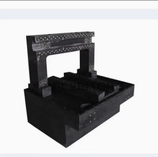 High precision marble mechanical components machine bed base guide beam threaded gantry drilling processing customization - Image 3