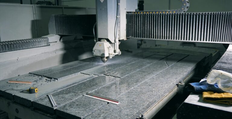 Preparations before the precision marble test platform