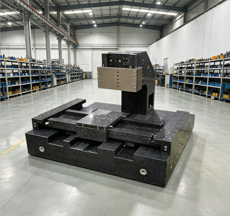 The Test of Precision for Large Granite Bases in Aerospace Manufacturing