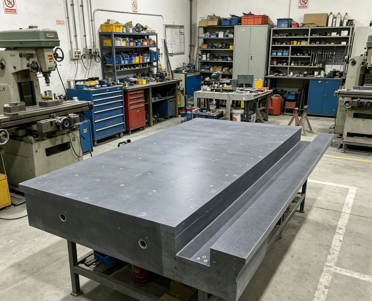 Granite gantry frame