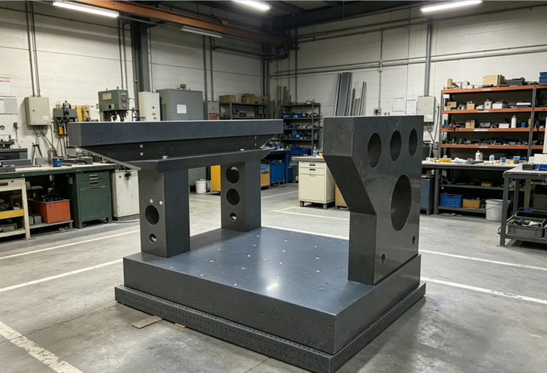 We can drill those holes on the precision granite.