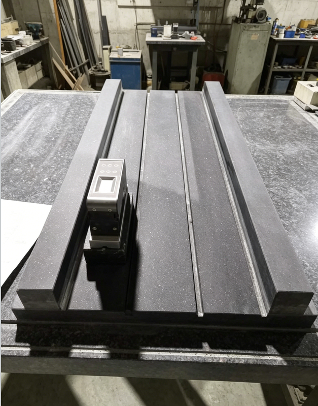 What is the production process of granite components?