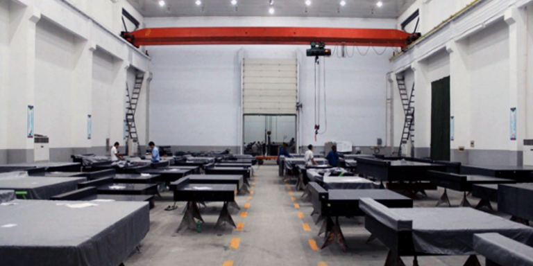 A marble platform for semiconductor production