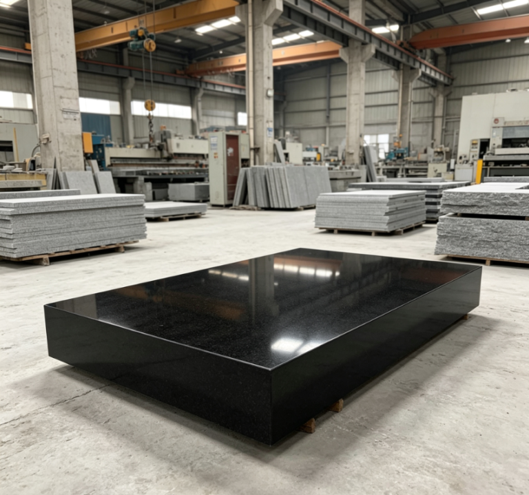 Precision grade of grooved marble platform