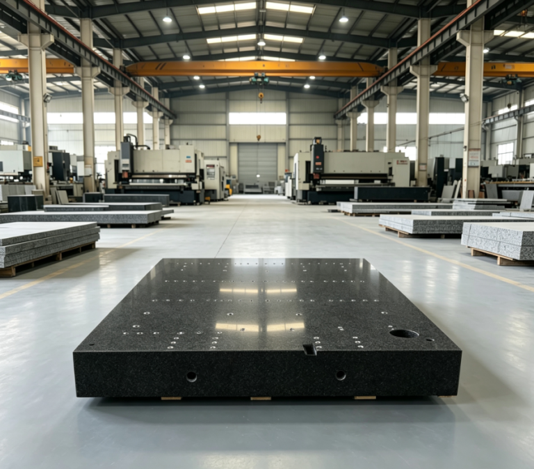 What are the requirements for the flatness of the base for nanometer-level positioning accuracy?