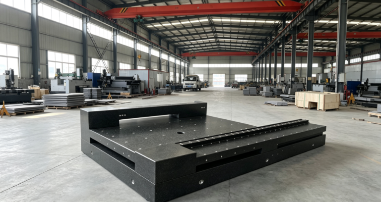 What are the specific factors affecting the precision changes of granite plates?