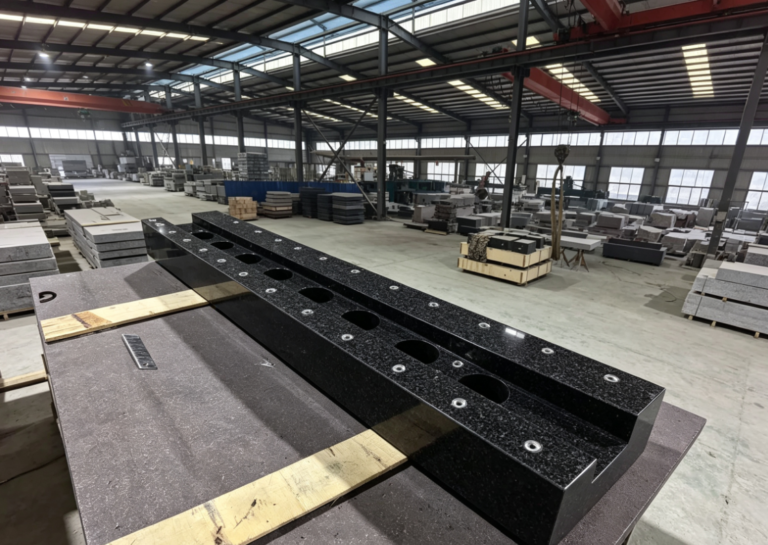 What are the advantages of the processing technology for granite equipment bases with mounting holes?
